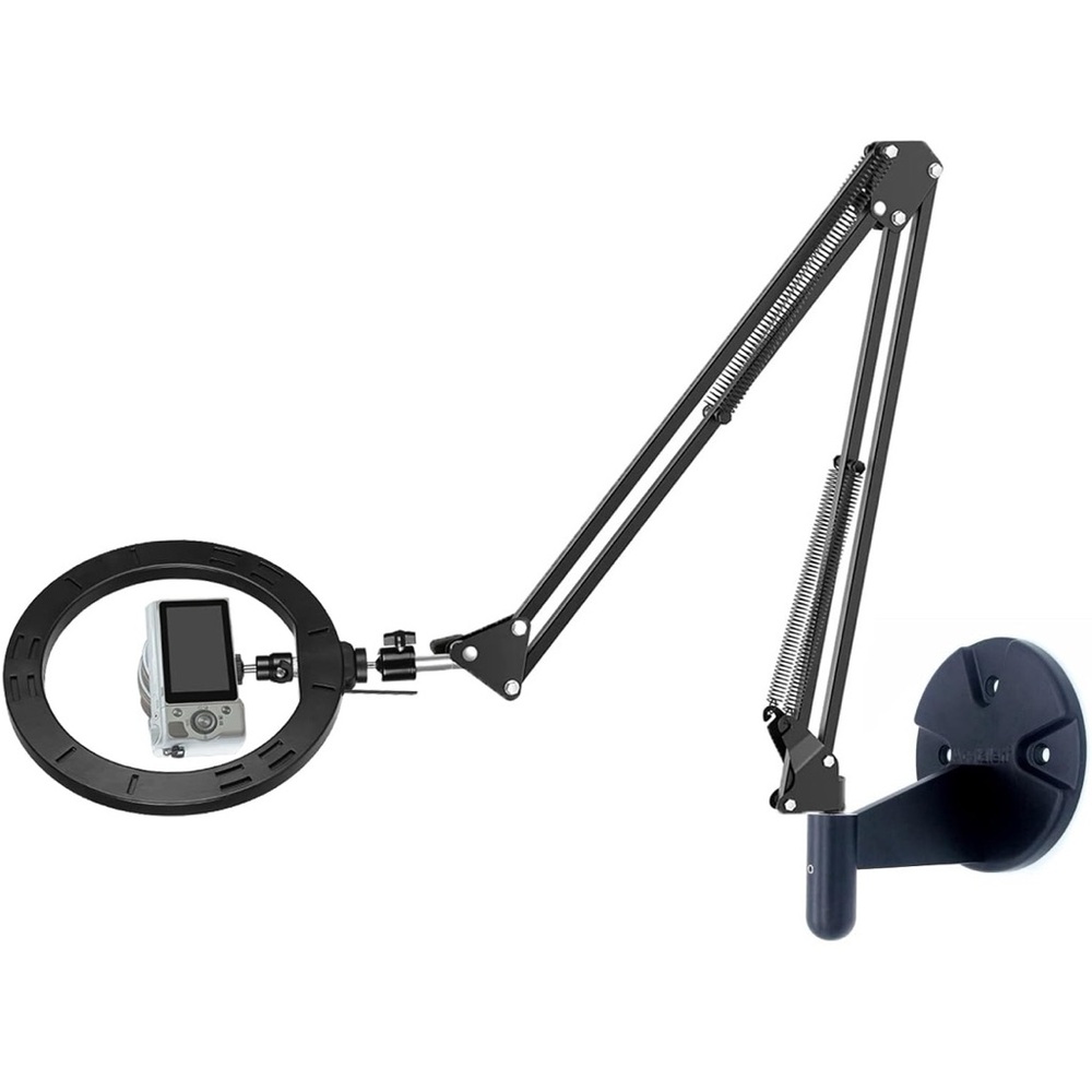 Makeup/ streaming Ring light w/ boom arm